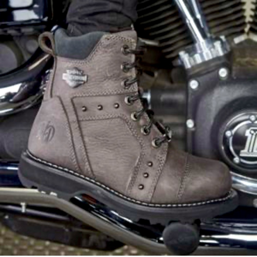 Harley-Davidson Gray Ankle Boots